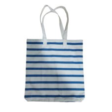 Βαμβακερή Τσάντα Ώμου Shopping Bag Μαρινιέρα 40x45cm